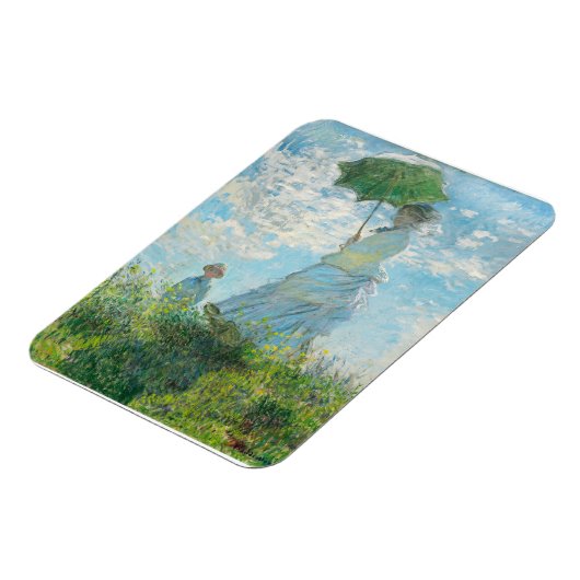 Frau mit dem Parasol Claude Monet Magnet (Linke Seite)