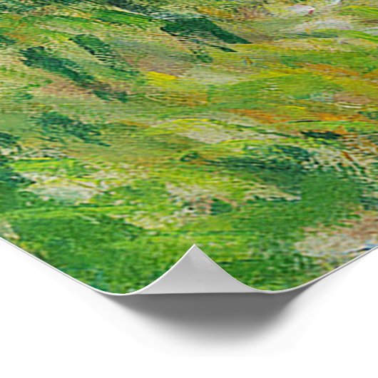 Frau mit dem Parasol Claude Monet Poster (Ecke)