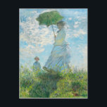 Frau mit dem Parasol Claude Monet Postkarte<br><div class="desc">Frau mit Sonnenschirm - Frau Monet und ihr Sohn. Claude Monet. 1875. Reproduktion berühmter Kunstbilder im öffentlichen Bereich.</div>