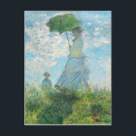 Frau mit dem Parasol Claude Monet Postkarte<br><div class="desc">Frau mit Sonnenschirm - Frau Monet und ihr Sohn. Claude Monet. 1875. Reproduktion berühmter Kunstbilder im öffentlichen Bereich.</div>