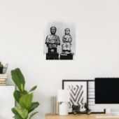 Frau mit dem Schal Poster (Heimbüro)