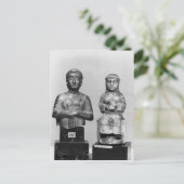 Frau mit dem Schal Postkarte (Stehend Vorderseite)