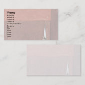 Frau mit den Floh-Details: Kerze Visitenkarte (Vorne/Hinten)