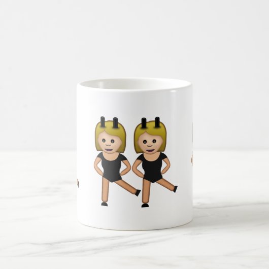Frau mit den Häschen-Ohren Emoji Kaffeetasse (Mittel)