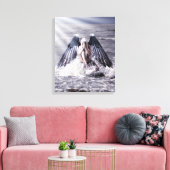 Frau mit dunklen Engelsflügeln Leinwanddruck (Insitu (Wohnzimmer))
