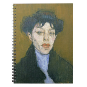 Frau mit einem blauen Schal, c.1912 (Öl auf Notizblock