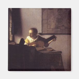 Frau mit einem Dichtungskitt Magnet