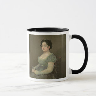 Frau mit einem Fan, c.1805-06 (Öl auf Leinwand) Tasse