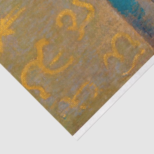 Frau mit einem Fan, Gauguin Seidenpapier (Ausschnitt)