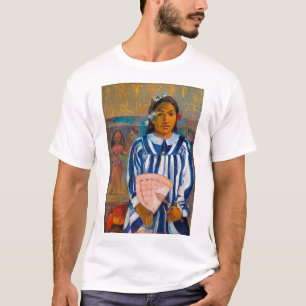 Frau mit einem Fan, Gauguin T-Shirt