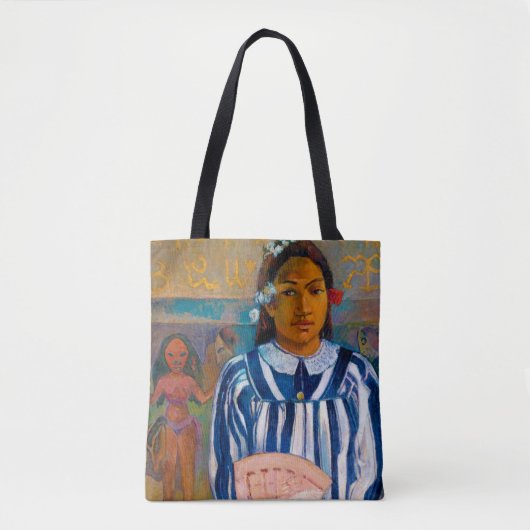Frau mit einem Fan, Gauguin Tasche (Vorderseite)
