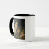 Frau mit einem Glas Wein Tasse (Vorderseite Links)
