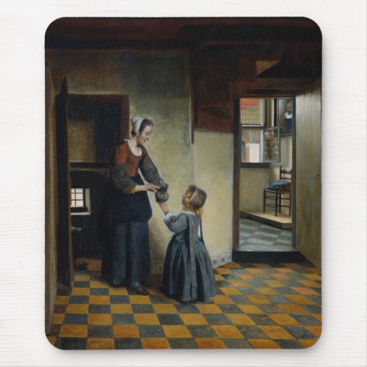 Frau mit einem Kind in einem Pantry Mousepad (Vorne)