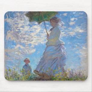 Frau mit einem Parasol, Monet Mousepad