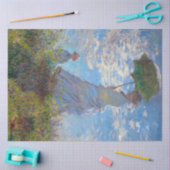 Frau mit einem Parasol, Monet Seidenpapier (Basteln)