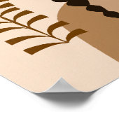 Frau mit einem Pitcher in Abstraktem Stilposter Poster (Ecke)