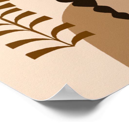 Frau mit einem Pitcher in Abstraktem Stilposter Poster (Ecke)