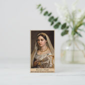 Frau mit einem RAPHAEL Santi Schleier Visitenkarte (Stehend Vorderseite)