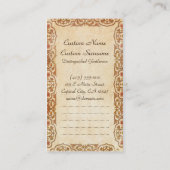 Frau mit einem RAPHAEL Santi Schleier Visitenkarte (Rückseite)