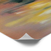 Frau mit einem roten Regenschirm Poster (Ecke)