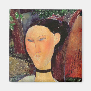 Frau mit einem SamtNeckband, c.1915 Magnet
