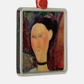 Frau mit einem SamtNeckband, c.1915 Silbernes Ornament (Rechts)