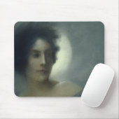 Frau mit einem sichelförmigen Mond oder, der Mousepad (Mit Mouse)