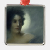 Frau mit einem sichelförmigen Mond oder, der Ornament Aus Metall (Vorne)