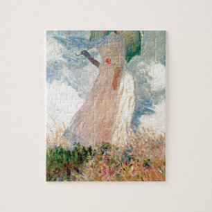 Frau mit einem Sonnenschirm - Claude Monet Puzzle