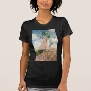 Frau mit einem Sonnenschirm - Claude Monet T-Shirt