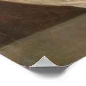 Frau mit einem Spiegel von Tizian Poster (Ecke)