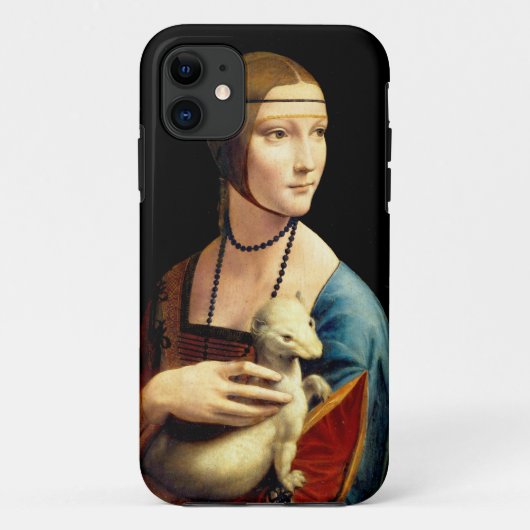 Frau mit einer Ermine von Leonardo Da Vinci Case-Mate iPhone Hülle (Rückseite)