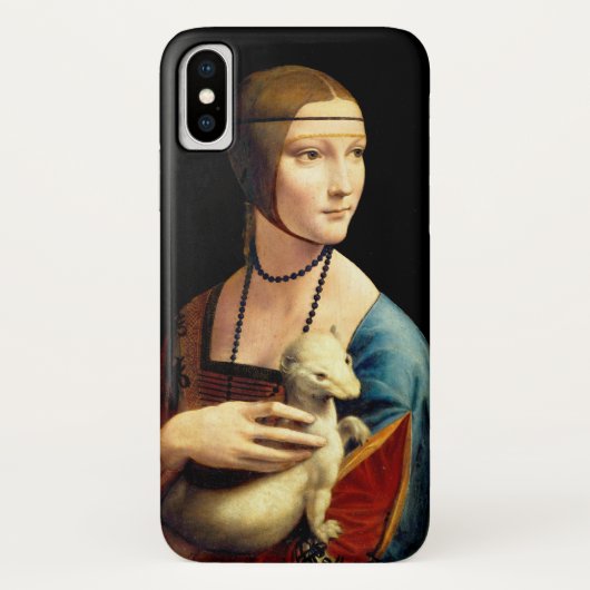 Frau mit einer Ermine von Leonardo Da Vinci Case-Mate iPhone Hülle (Rückseite)