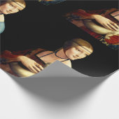 Frau mit einer Ermine von Leonardo Da Vinci Geschenkpapier (Ecke)