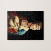 Frau mit einer Ermine von Leonardo Da Vinci Puzzle (Horizontal)