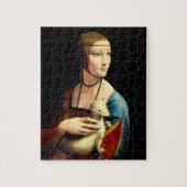 Frau mit einer Ermine von Leonardo Da Vinci Puzzle (Vertikal)