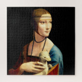 Frau mit einer Ermine von Leonardo Da Vinci Puzzle (Vertikal)