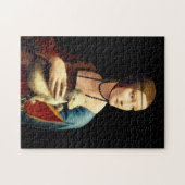 Frau mit einer Ermine von Leonardo Da Vinci Puzzle (Horizontal)