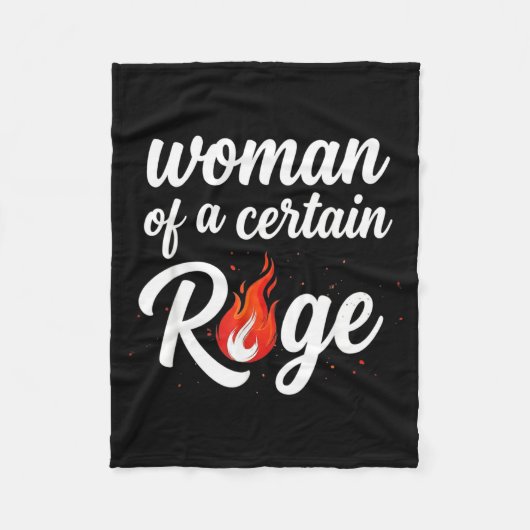 Frau mit einer gewissen Wut Fleecedecke (Vorderseite)