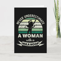 Frau mit einer Hula Hoop Funny hooping Geschenke M