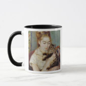 Frau mit einer Katze durch Pierre-Auguste Renoir Tasse (Links)