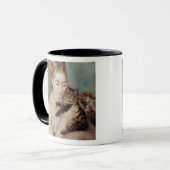 Frau mit einer Katze durch Pierre-Auguste Renoir Tasse (Vorderseite Links)