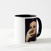 Frau mit einer Maske Tasse (VorderseiteRechts)