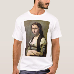 Frau mit einer Perle, Camille Corot, 1868-1870 T-Shirt