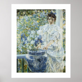 Frau mit einer Vase Ire Poster