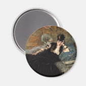 Frau mit Fans Magnet (Vorderseite/Rückseite)