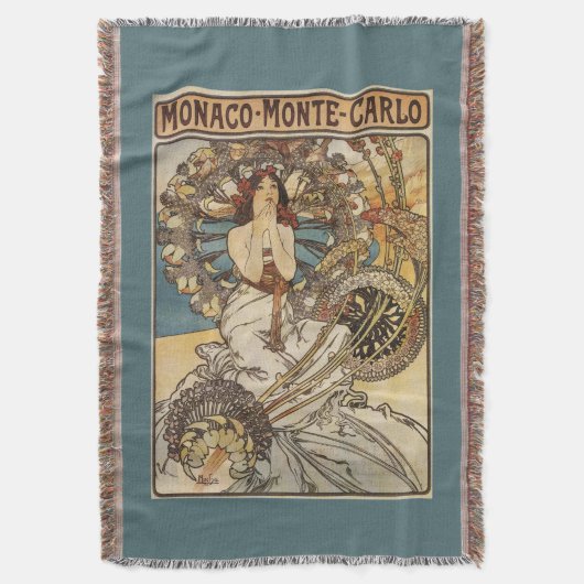 Frau mit Federn - PLM Bahnreise-Plakat Decke (Vorderseite Vertikal)