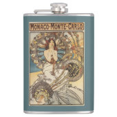 Frau mit Federn - PLM Bahnreise-Plakat Flachmann (Vorderseite)