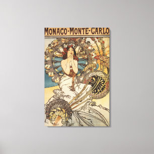 Frau mit Federn - PLM Bahnreise-Plakat Leinwanddruck