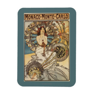 Frau mit Federn - PLM Bahnreise-Plakat Magnet